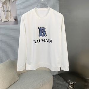 balmain  Blue letters - white hoodie